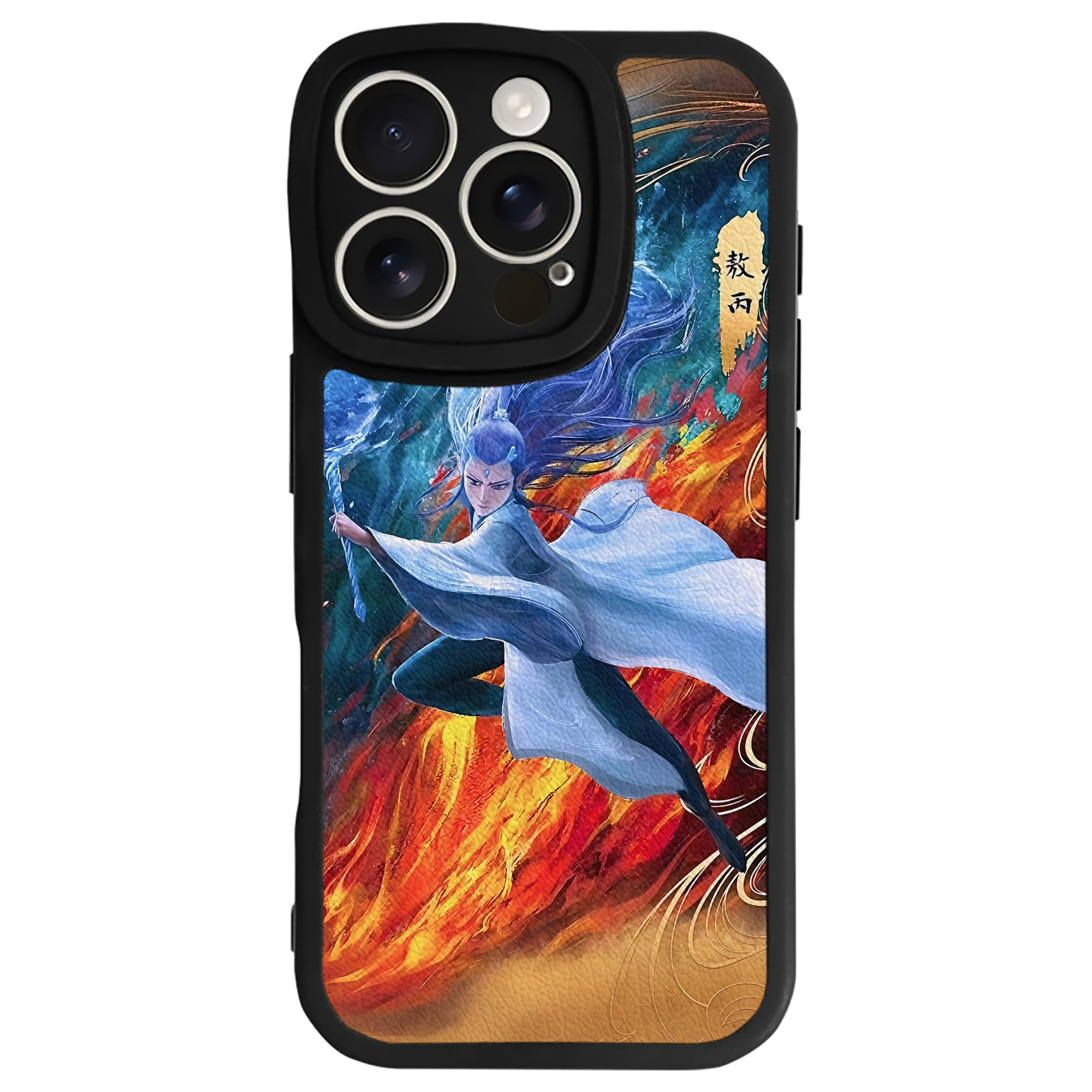 （画像用） Ne Zha 2 ナタ 魔童の大暴れ 【iPhone 16シリーズ対応】シリコンスマホケース（レザー調） 材質：シリコン